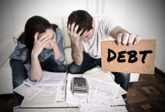 young students with debt